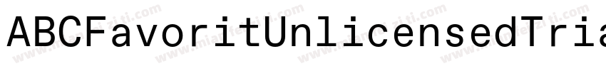 ABCFavoritUnlicensedTrial Book字体转换